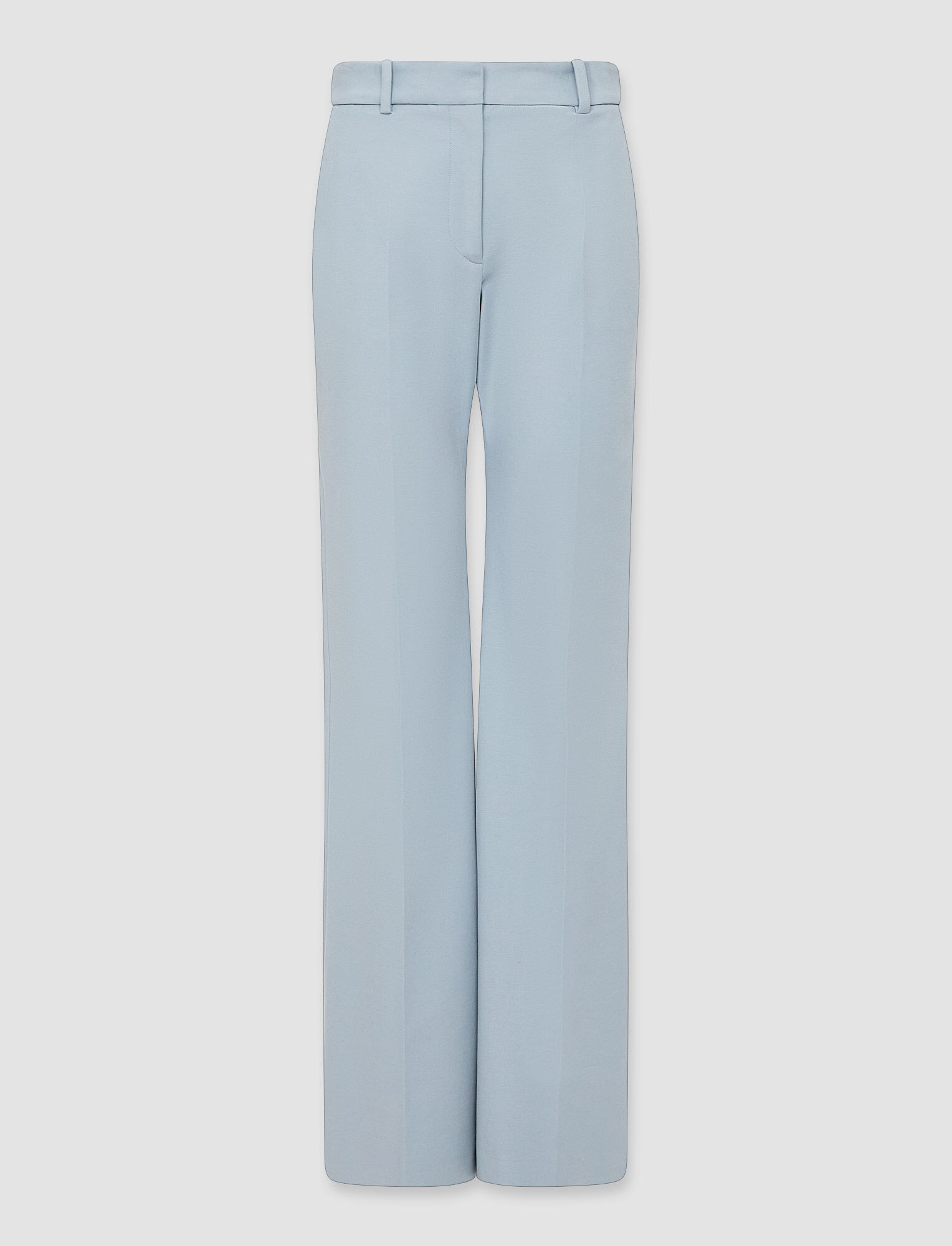 Joseph, Toile Stretch Tafira Trousers – Shorter Length, in Dusty Blue